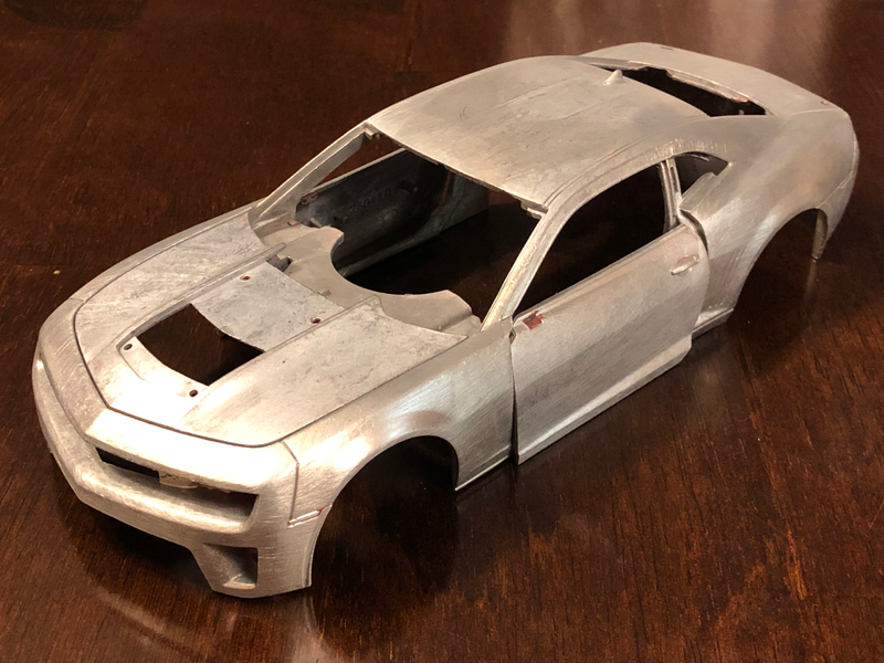After removal of the paint, I brushed the metal a bit to blend in some of the mold fill casting lines.